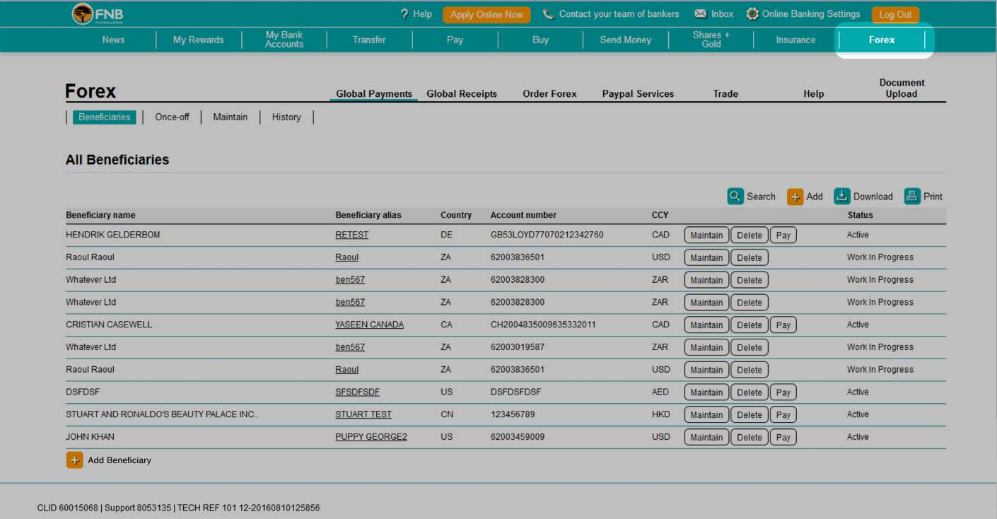 fnb forex