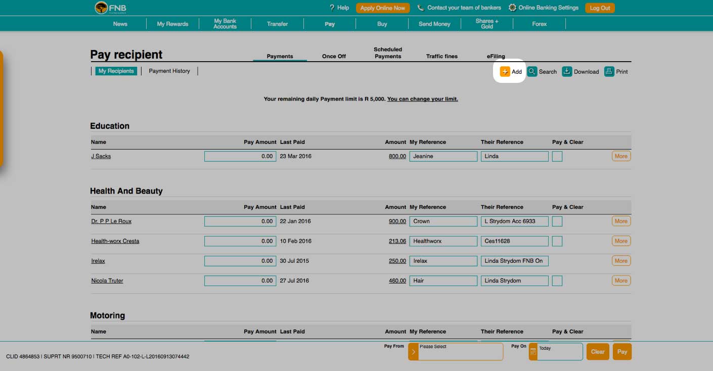 How To Add A Public Recipient How To Demos Fnb