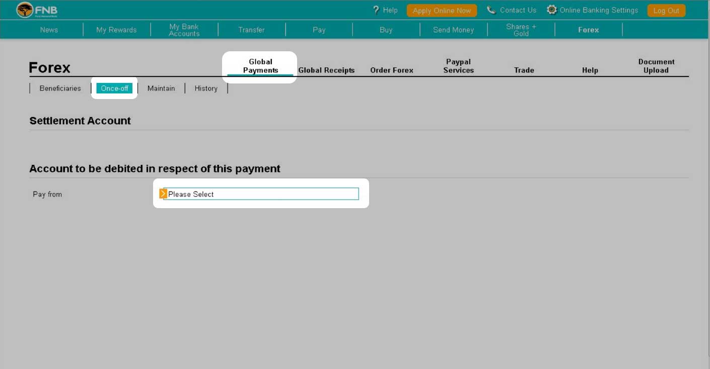 How To Make A Once Off Global Payment How To Demos Fnb - 