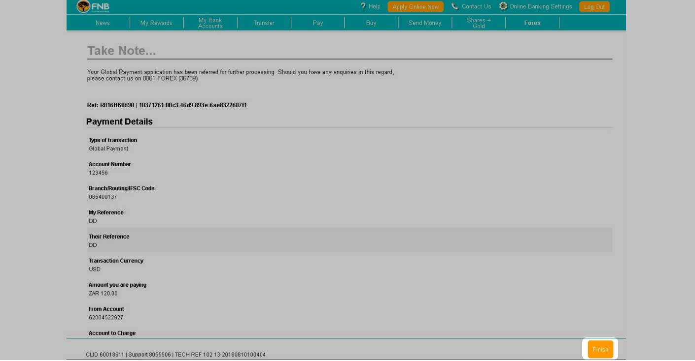 How To Make A Once Off Global Payment How To Demos Fnb - 