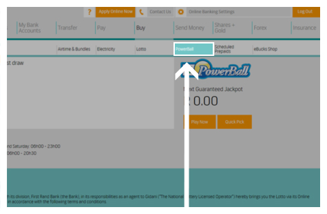 playing lotto on fnb