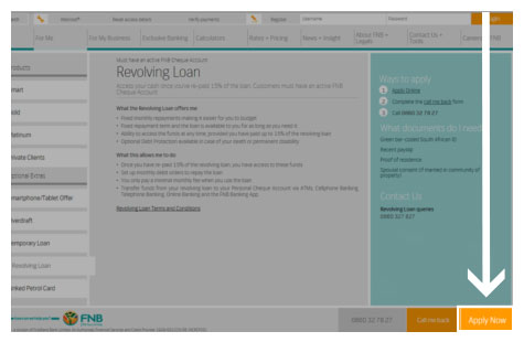 How To Apply For A Revolving Loan How To Demos Fnb